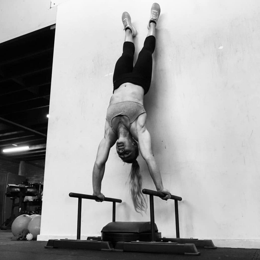 Handstand Pushup with Parallette