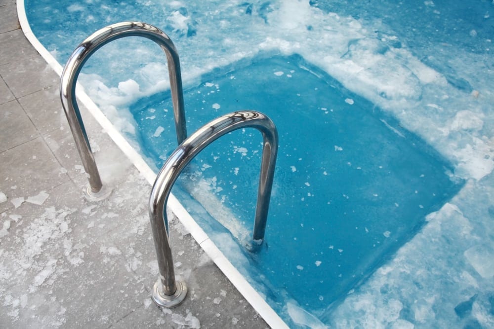 Frozen Pool with Ladder