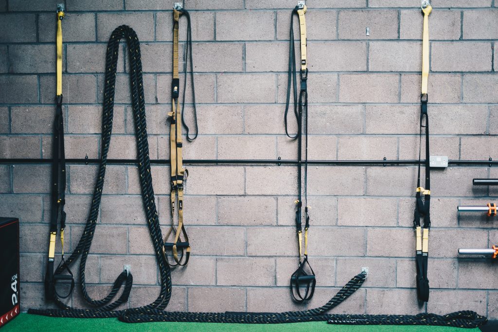 Bands Hanging in Gym